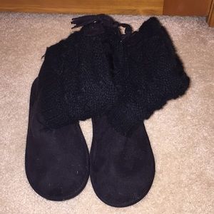 Black Women’s Knitted Boots